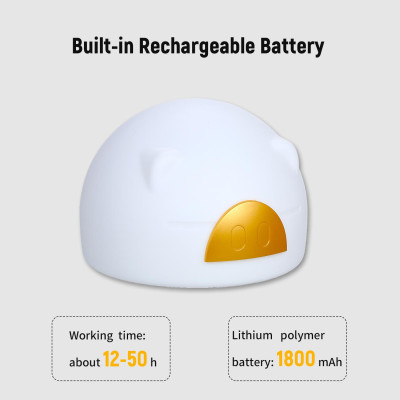 Đèn ngủ để bàn cảm ứng Hình con heo với 3 mức ánh sáng