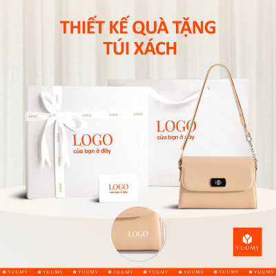 Túi Yuumy ( Thời trang nữ khoá xoay kim loại sang trọng size 21 - Túi đeo chéo da Seasand YN301 )