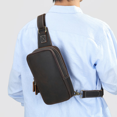 Túi đeo chéo nam DA BÒ THẬT phong cách mới  - BEE GEE DCN9220