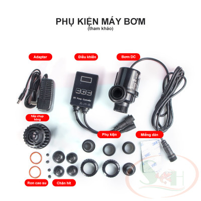 Bơm điện tử Marine DC 650, 1000, 1500, 2000, 2500, 4000, 6000, 9000, 12000, 15000 pump 24V chống giật điều chỉnh cấp độ bơm bể cá tép thủy sinh