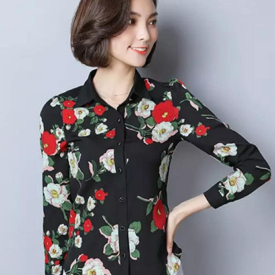 ÁO SƠ MI NỮ HỌA TIẾT HOA VINTAGE dn19111408