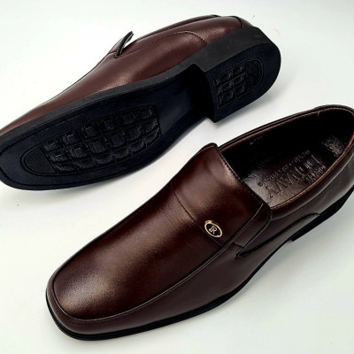 GIÀY LƯỜI NAM DA BÒ 100%, ĐÍNH KHUY R CAO CẤP, DA BÒ NAPPA MỀM MẠI, ĐÉ CAO SU CAO 3CM HỖ TRỢ TĂNG CHIỀU CAO