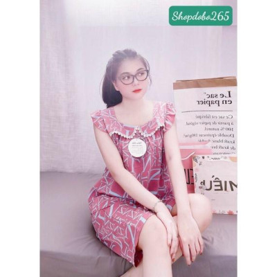 Đồ bộ nữ,đồ ngủ mặc lửng vải lụa mango BL 14 họa tiết chữ dễ thương size 47-60kg.