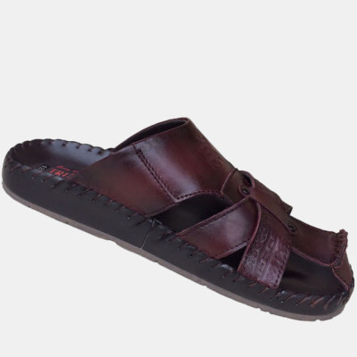 Dép nam bít mũi da bò cao cấp TH_QN053