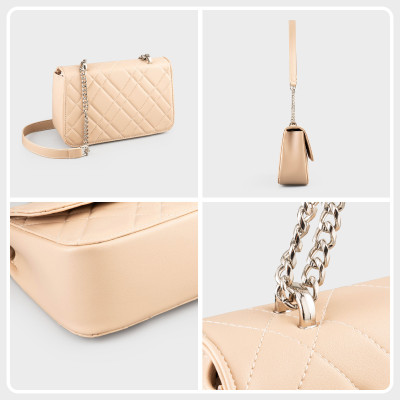 Túi Yuumy ( Thời trang nữ họa tiết chần chỉ size 24 - Túi đeo chéo da Seasand YN279 )