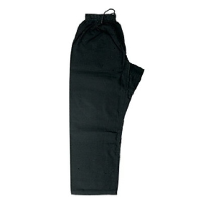 Quần võ màu đen karate, võ cổ truyền, silat vải kaki Cotton dày người mặc cao từ 1m40 đến 1m80
