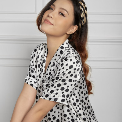 Đồ Bộ Nữ Mặc Nhà Pijama Ngắn Áo Chấm Bi Maxivic, La Mộc - MM112103