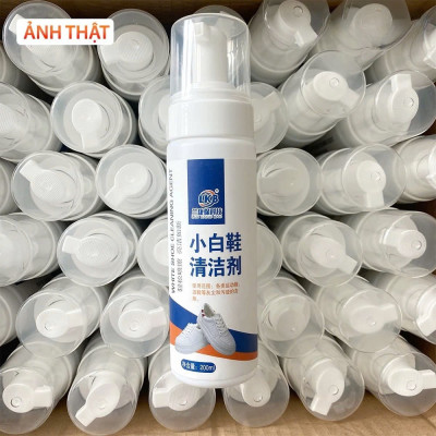 Chai xịt tạo bọt tuyết vệ sinh giày cao cấp, chai tẩy rửa giày không dùng nước 1 CHAI 200ml