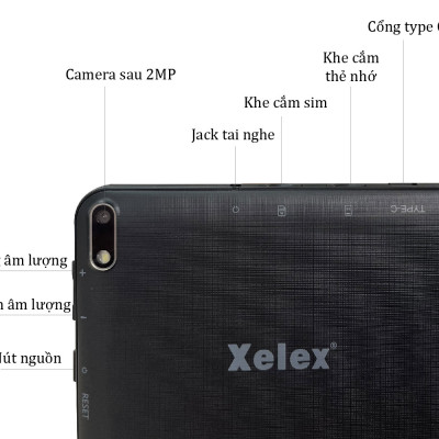Máy tính bảng Xelex Gama Tab X8 EDU (Hàng chính hãng)
