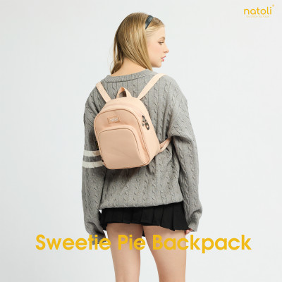Balo thời trang mini chính hãng NATOLI BST Sweetie Pie Backpack chất vải canvas  basic cao cấp 