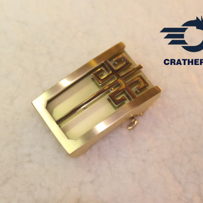 Mặt Khóa Thắt Lưng Cao Cấp - Đầu Khóa Dây Nịt CRATHERF CT003WB -Mặt Khóa Inox 316 Nguyên Khối