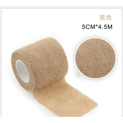 COMBO 2 CUỘN Băng Keo Thể Thao Tự Dính Đá Bóng Cuốn Cổ Chân Cổ Tay Cao Su Non Vải Chống Chấn Thương - Giao Màu Ngẫu Nhiên