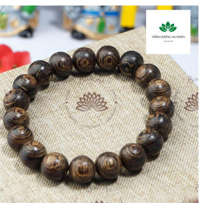 Vòng Tay Trầm Hương Tròn Đơn Sánh Chìm Nước- Trầm Hương Tự Nhiên - Size Nam Nữ, 10mm, 12mm, 14mm, 16mm, 18mm