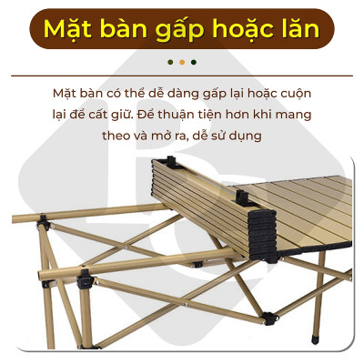 Bàn cắm trại dã ngoại có thể gập lại TSD95cm ,đa năng,dễ mang theo