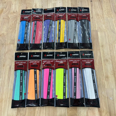 Quấn Cán Vợt Cầu Lông Dày Siêu Êm Tay Chống Trơn Chuyên Dùng Cho Vợt Bám Tay Thấm Hút Mồ Hôi Tốt Cao Cấp có Gân lỗ thoáng khí bề mặt - Giao Màu Ngẫu Nhiên