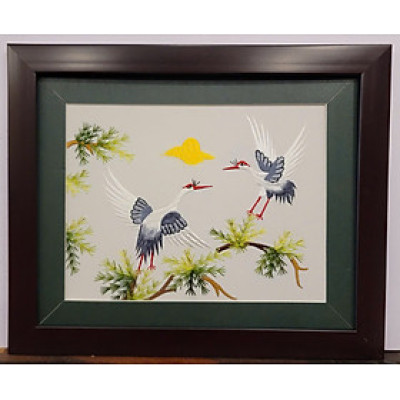 TRANH THÊU TAY -TÙNG HẠC DIÊN NIÊN