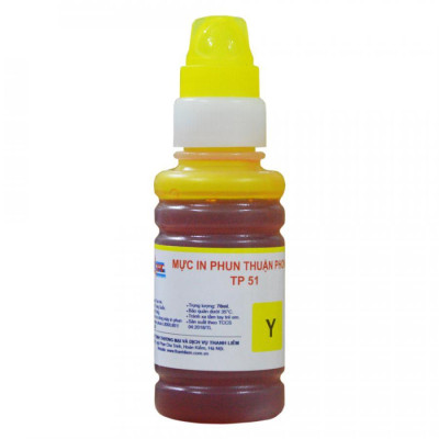 Bộ 4 màu Mực in phun Thuận Phong TP51 dùng cho máy in phun Epson L800 / L801 / L805 / L810 / L850 / L1800 - Hàng Chính Hãng