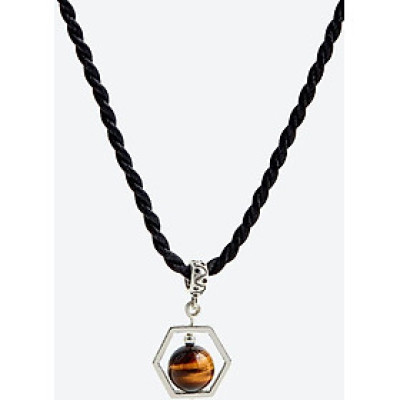 Mặt dây chuyền mắt hổ viền bạc Ngọc Quý Gemstones