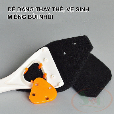Cọ bùi nhùi cạo rêu tảo bám kính dao cạo nhựa bể cá tép thủy sinh