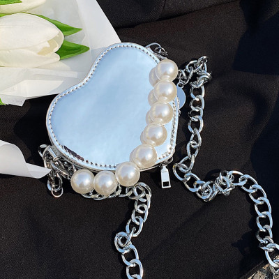 Dây đeo túi xách phối ngọc trai to nổi bật dây thay thế đeo túi ví nữ phụ kiện túi xách