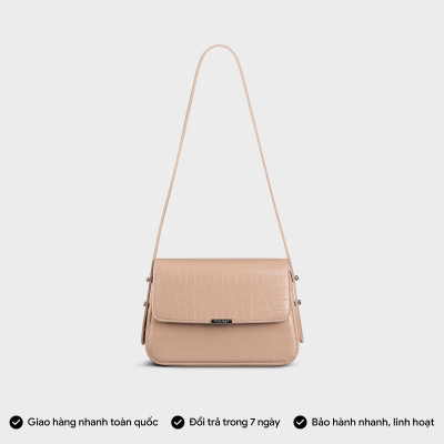 Túi Yuumy ( Thời trang nữ nắp gập size 20 - Túi đeo chéo da Verein YN198 )