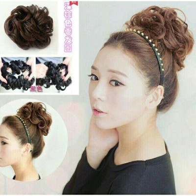 Búi xoăn dễ thương cao cấp- hình thật