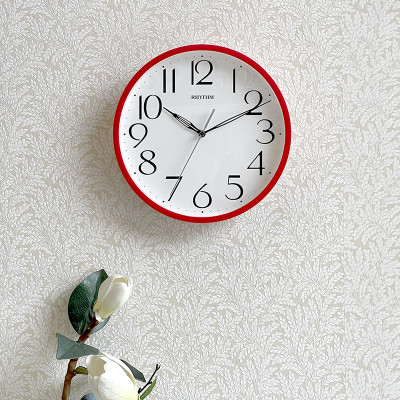 Đồng hồ Rhythm CMG623NR01- Kt 25.5 x 3.5cm, 470g, Vỏ nhựa. Dùng Pin.