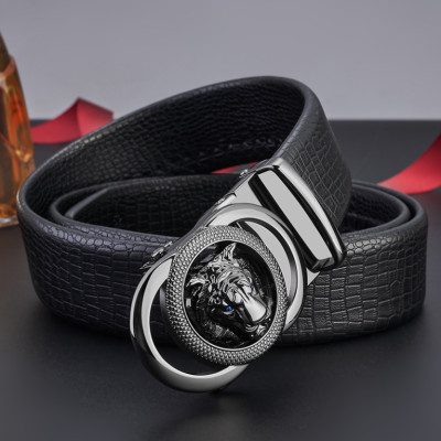 Thắt lưng nam da bò nguyên chất mặt khóa tự động hợp kim cao cấp