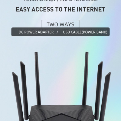 Phát wifi từ sim 4G B618 tích hợp 6 ăngten, bộ phát wifi 4G LTE  có 4 cổng WAN/LAN, 6 ăngten Siêu Khỏe - hàng chính hãng