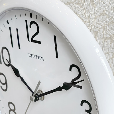 Đồng hồ Rhythm CMG621NR03- Kt 26.2 x 4.0cm, 320g, Vỏ nhựa. Dùng Pin.