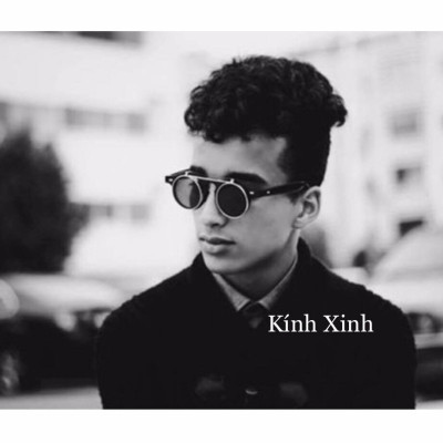 Kính râm, Kính mát Nam Nữ Mắt Tròn Retro 2 Tròng Lật Gọng Nhựa Hàn Quốc Cao Cấp