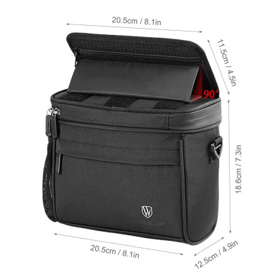 WHEEL UP Touch Screen Bike Front Frame Bag Bicycle Phone Bag Phone Holder EVA Handlebar Bag Cycling Front Storage Bag