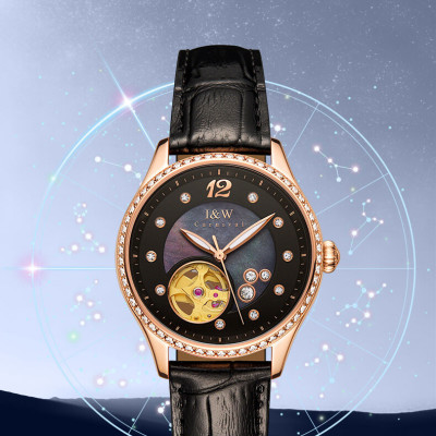 Đồng Hồ Nữ IW CARNIVAL 573L3 Chính Hãng BH 24T Chịu Nước 30m Kính Chống Xước Dây Da Cao Cấp (Máy Cơ Tự Động)