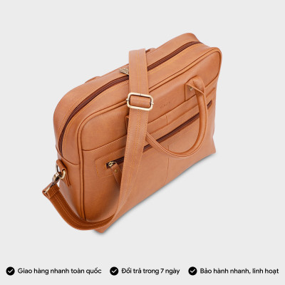 Cặp công sở Trita ( Thời trang nam cao cấp đựng vừa laptop 14.6 inch - Cặp da TCA2 )