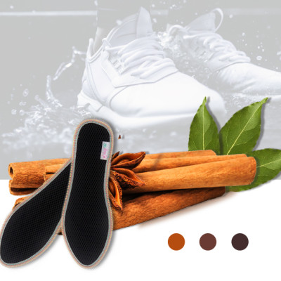 Lót giày lưới 2 lớp Hương Quế CI-06 làm từ vải lưới 2 lớp - vải cotton - bột quế giúp êm chân - ấm chân - phòng cảm cúm