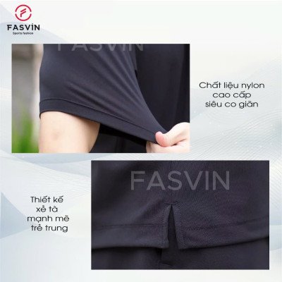 Bộ Quần Áo Thể Thao Nam FASVIN AT25663.HN Mềm mại co giãn thoáng mát