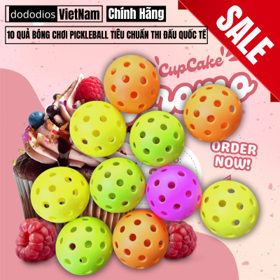 Bóng Pickleball 40 Lỗ phù hợp chơi ngoài trời, tập luyện màu sắc bắt mắt, độ nảy tiêu chuẩn, Banh Pickleball