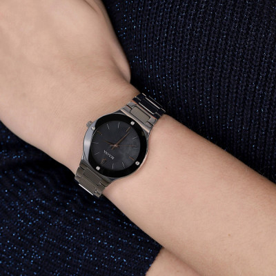 Đồng Hồ Nữ Bulova Đính Kim Cương Dây Thép Không Gỉ 96R231 - Mặt Xà Cừ