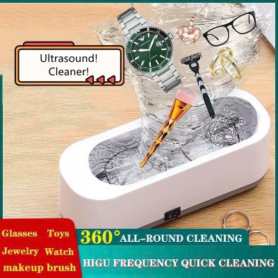 Máy Rửa Siêu Âm 45000Hz Cho Mắt Kính, Đồng Hồ, Trang Sức – Sạch Bóng Trong Vài Phút, Siêu Tiện Lợi