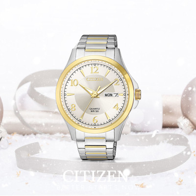 Đồng Hồ Nam Citizen Dây Thép Không Gỉ BF2005-54A - Mặt Trắng