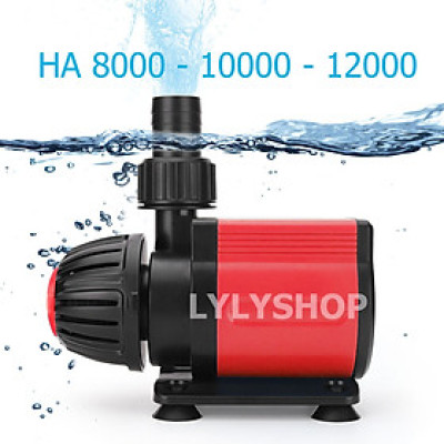 Máy bơm HA 8000 - HA10000 - HA12000 lõi trục gốm, 9 nấc chỉnh nước dùng cho bể cá, hồ cá, hòn non bộ - Máy bơm chìm cao cấp 