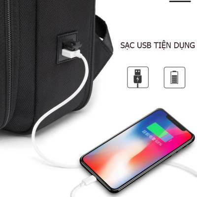 Ba lô nam thông minh đa chức năng thời trang cao cấp phong cách châu âu