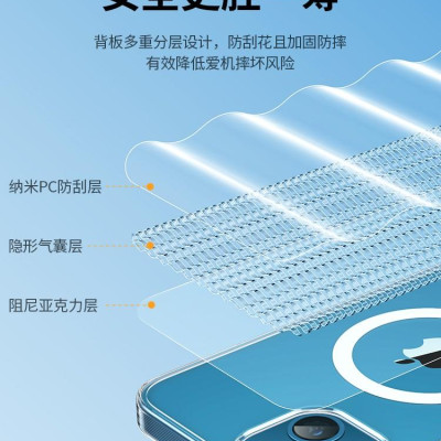 Ugreen UG90131LP536TK Trong Suốt hổ trợ sạc không dây Ốp Lưng Iphone 13 6.1inch - HÀNG CHÍNH HÃNG