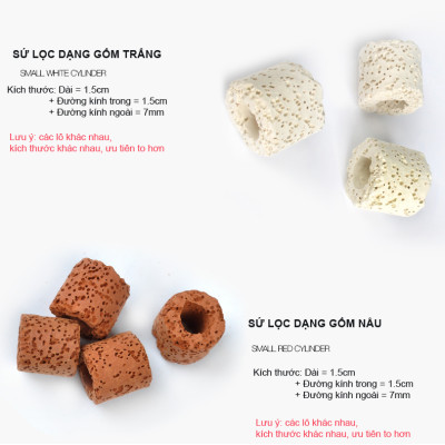 Sứ lọc bể cá (2kg) vật liệu lọc hồ cá, bể cá cảnh