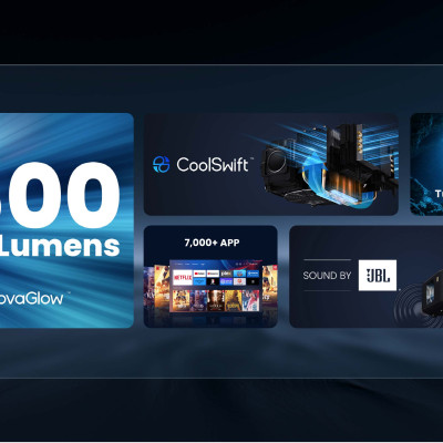 Máy chiếu thông minh Yaber K3 tích hợp loa JBL Android Tivi Netflix bản quyền  Full-HD 4K- Hàng Chính Hãng - Thương hiệu Máy chiếu gia đình và văn phòng hàng đầu