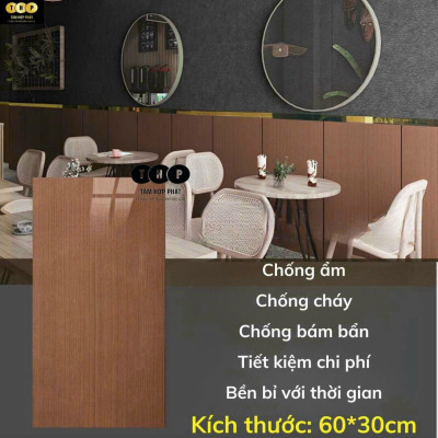Bộ 20 Tấm Xốp Dán Tường 3D PVC Vân Đá 60x30cm Keo Sẵn Dày 2,5mm Cao Cấp, Sang trọng