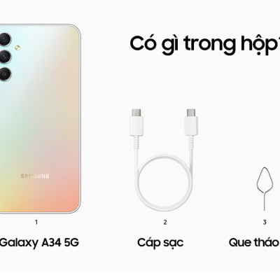 Điện thoại Samsung Galaxy A34 5G (8GB/128GB) - Hàng chính hãng
