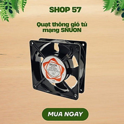 Quạt Thông Gió Tủ Mạng SNUON – Hàng Chính Hãng, 220V, Lắp Tủ Rack 19”