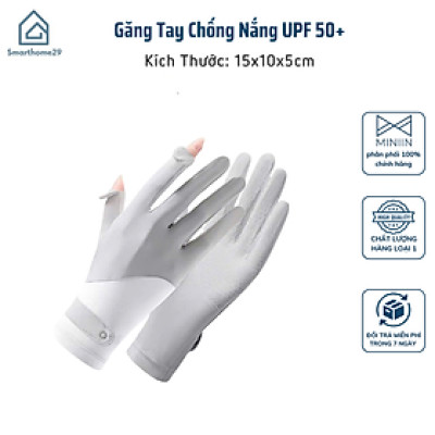 Găng Tay Chống Nắng UPF 50+ Cho Nữ - Chống Tia UV, Chống Trượt, Dành Cho Lái Xe Máy - HÀNG CHÍNH HÃNG MINIIN