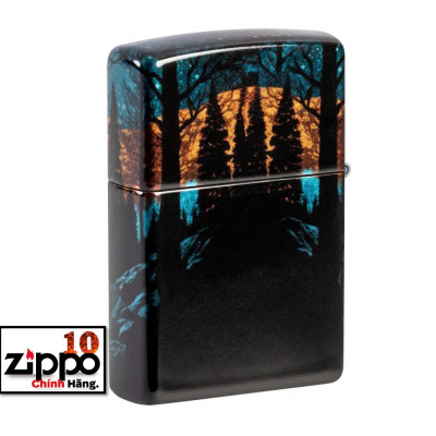 Bật lửa Zippo 46252 Moonlight Wolf Design - Chính hãng 100%